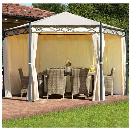 GAZEBO OREGON ESAGONALE 4mt DI GREENWOOD