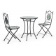 Set3 tavolo e sedie pieghievoli da giardino Positano By Bizzotto