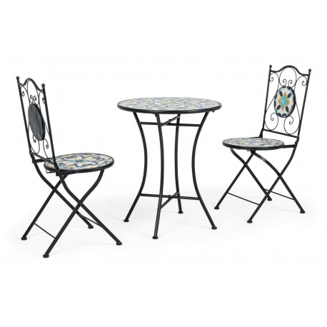 Set3 tavolo e sedie pieghievoli da giardino Positano By Bizzotto