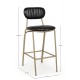 Sgabello bar vintage Addy by Bizzotto. 2 colori