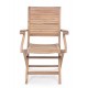 Sedia da giardino c- br in teak Maryland By Bizzotto