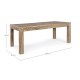 Tavolo in legno di olmo riciclato modello Kaily varie misure By Bizzotto