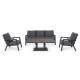 Set 3 salotto con cuscini Truman by Bizzotto