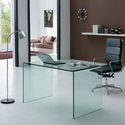 Scrivania in vetro modello Glassy. Disponibile in 2 misure Di Itamoby