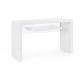 Consolle  2 piani Line Wood Bianco 120x50 By Bizzotto