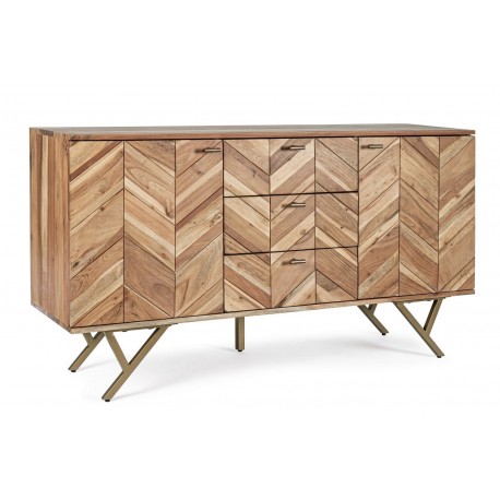 Credenza in Legno Raida 2 Ante- 3Cassetti By Bizzotto