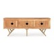 Moboile porta Tv in Legno Raida 3 Ante By Bizzotto