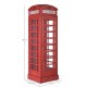 Libreria Cabina telefonica inglese. Red Cabin by Bizzotto