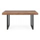 Tavolo Egon 160x90 di Bizzotto. Legno di acacia e acciaio.