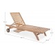 LETTINO MARYLAND IN TEAK CON RUOTE BY BIZZOTTO