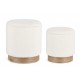 Set 2pouf contenitore Zoya due colori By Bizzotto