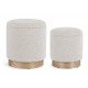 Set 2pouf contenitore Zoya due colori By Bizzotto