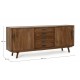 Credenza due ante e cinque cassetti Sherman By Bizzotto