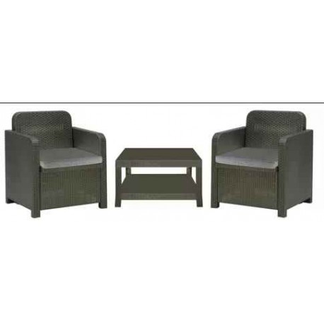 set rattan como