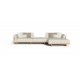 SOFA DX + POUF MODELLO ARGO STRUTTURA IN  LEGNO BY TALENTI