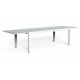 Tavolo da esterno allungabile Touch by Talenti. Alluminio e vetro. cm. 152-225