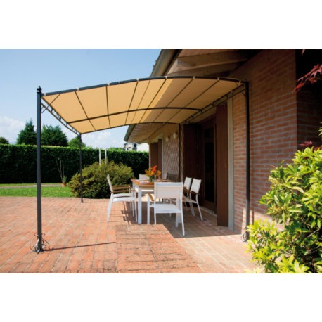 PERGOLA A PARETE KANSAS 3x2,5 mt. DI GREENWOOD