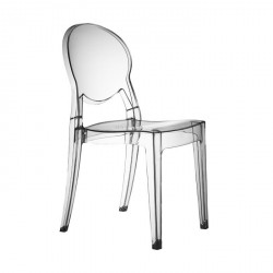 Sedia Igloo Chair senza braccioli impilabile in policarbonato dim. 52x45x87/46h.