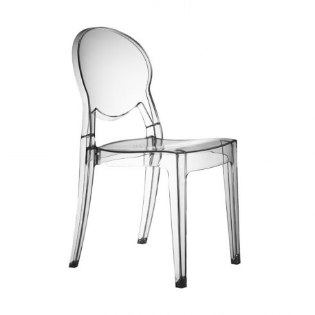 Sedia Igloo Chair senza braccioli impilabile in policarbonato dim. 52x45x87/46h.