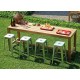 Bancone Bar Java in Teak by Greenwood