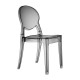 Sedia Igloo Chair senza braccioli impilabile in policarbonato dim. 52x45x87/46h.
