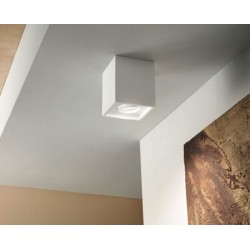 Sirta Faretto da soffitto in gesso verniciabile.