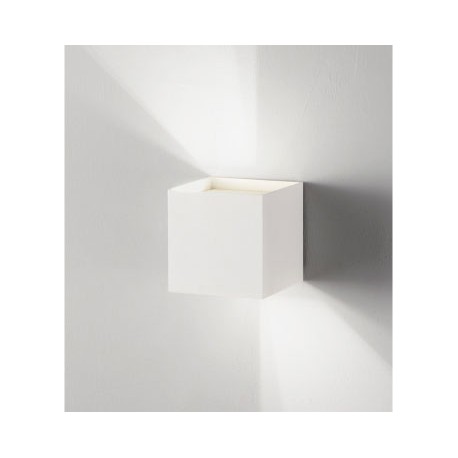 CUBE Applique per esterni a LED, con alette regolabili - FALCO Applique LED per esterni a doppia emissione e policarbonato