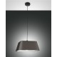 ALLEGRA SOSPENSIONE STRUTTURA IN METALLO E TESSUTO NERO E27 1X60W non inclusa  IP20 Classe isolamento: I