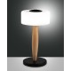 ELEA TAVOLO Struttura in metallo, legno e vetro soffiato Temperatura colore Warm white Regolazione luce al tocco LED 8W inclusa
