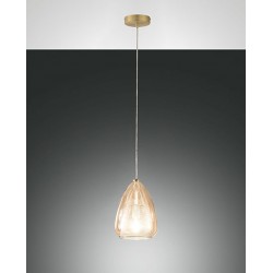 BRITTON SOSPENSIONE Struttura in metallo e vetro borosilicato E27 40W non inclusa