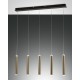 PRADO SOSPENSIONE Struttura in metallo e metacrilato Dimmerabile a step LED 52W inclusa