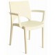 POLTRONA PARIS CON BRACCIOLI IMPILABILE IN POLIPROPILENE DIM. 58X51X80H