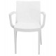 POLTRONA VENICE CON BRACCIOLI IMPILABILE IN POLIPROPILENE DIM. 59X51X80H