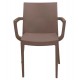 POLTRONA VENICE CON BRACCIOLI IMPILABILE IN POLIPROPILENE DIM. 59X51X80H