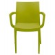 POLTRONA VENICE CON BRACCIOLI IMPILABILE IN POLIPROPILENE DIM. 59X51X80H