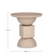 TAVOLINO ALKA BEIGE D.40.5x41,5H. BY BIZZOTTO