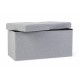 POUF CONTENITORE PIEGHEVOLE  JORIS QU BOUCLE BEIGE O GRIGIO DIM. 38X38X38H - 76X38X38H