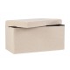 POUF CONTENITORE PIEGHEVOLE  JORIS QU BOUCLE BEIGE O GRIGIO DIM. 38X38X38H - 76X38X38H