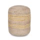 POUF JALAJA NATURALE-BIANCO D45
