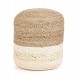 POUF JALAJA NATURALE-BIANCO D45