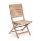 Sedia da giardino c- br in teak Maryland By Bizzotto
