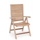 Sedia da giardino c- br in teak Maryland By Bizzotto