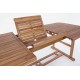 TAVOLO DA  GIARDINO OVALE ALLUNG. LEGNO NATURALE. MODELLO NOEMI