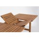 TAVOLO DA  GIARDINO OVALE ALLUNG. LEGNO NATURALE. MODELLO NOEMI