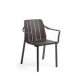 POLTRONA TIBERINA ARMCHAIR CON BRACCIOLI DA ESTERNO IN POLIPROPILENE DIM. 59X55X46/81H BY NARDI