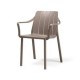 POLTRONA TIBERINA ARMCHAIR CON BRACCIOLI DA ESTERNO IN POLIPROPILENE DIM. 59X55X46/81H BY NARDI