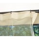Gazebo in metallo 3x4. Con tende laterali, tende mosquito e antivento.