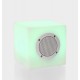 Lampada Led Cubo con altoparlante Bluetooth. Per uso interno ed esterno. 3 misure