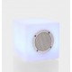 Lampada Led Cubo con altoparlante Bluetooth. Per uso interno ed esterno. 3 misure
