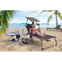 LETTINO LOUGER SOLARE PIEGHEVOLE 20W TX-275
